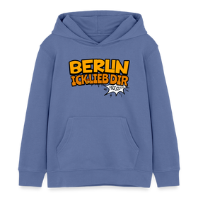 BERLIN ICK LIEB DIR - Kinder Bio-Hoodie - Blau