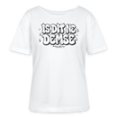Berliner Spruch-Sommershirt-IS DIT NE DEMSE-Rundhals Frauen Bio-T-Shirt - Weiß