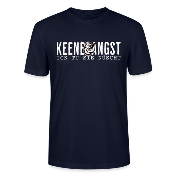 KEENE ANGST ICK TU SIE NÜSCHT -  Unisex T-Shirt BIO - Navy