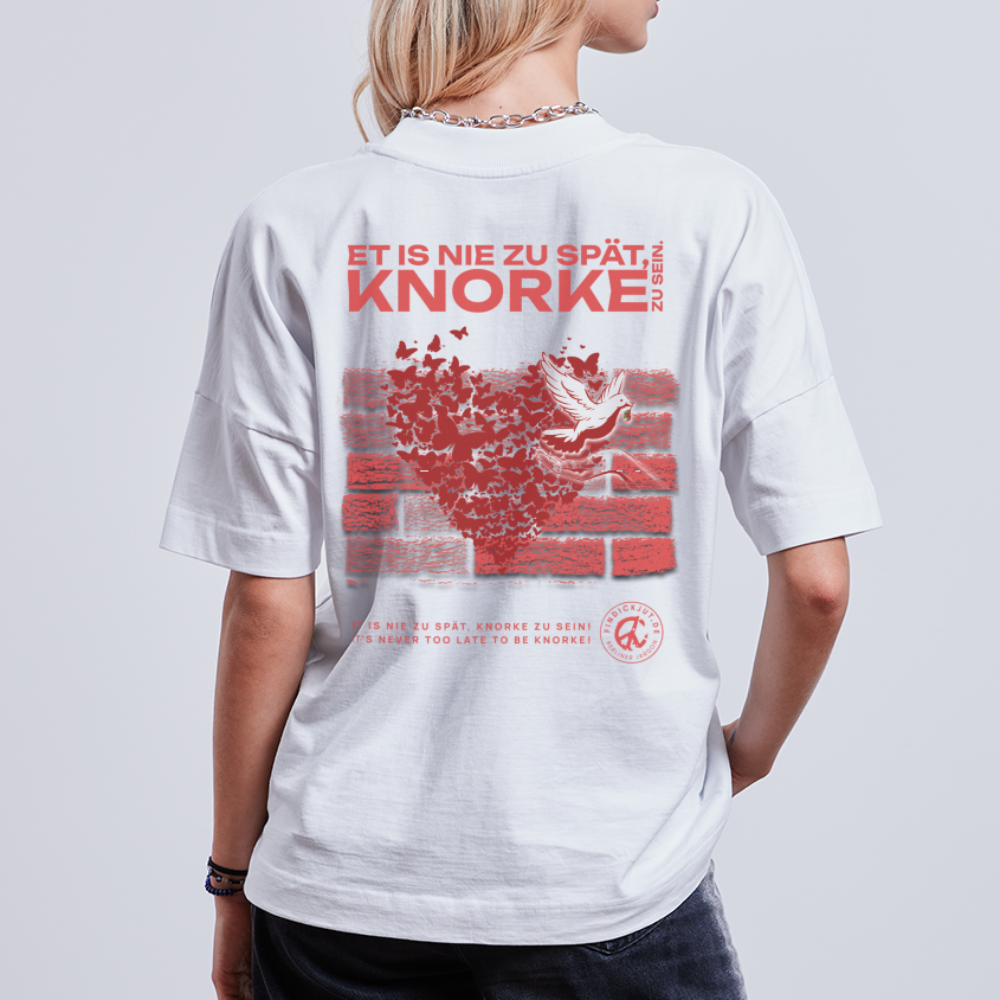 SEI KNORKE - BACKPRINT - Unisex Oversize Bio-T-Shirt - Weiß