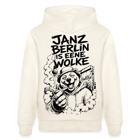 JANZ BERLIN IS EENE WOLKE-Unisex Bio-Hoodie - Naturweiß 