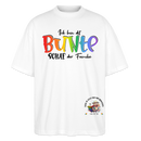 LIEBE IS BUNT-Oversized Unisex Bio T-Shirt - Weiß