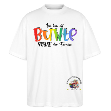LIEBE IS BUNT-Oversized Unisex Bio T-Shirt - Weiß