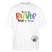 LIEBE IS BUNT-Oversized Unisex Bio T-Shirt - Weiß