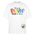 LIEBE IS BUNT-Oversized Unisex Bio T-Shirt - Weiß