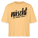 Berlin Shirt-NÜSCHT FÜR SCHWACHE NERVEN-Frauen Boxy Bio-T-Shirt mit Berliner Schnauze - Mispel