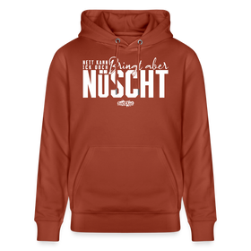 NETT KANN ICK OOCH-Unisex Bio-Hoodie - Terrakotta