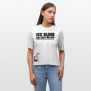 ICK GLOOB MIR LAUST DER AFFE-Frauen Boxy Bio-T-Shirt - Weiß meliert