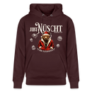 JIBT NÜSCHT-Unisex Bio-Hoodie-mit Berliner Bär - Maroon