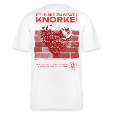 SEI KNORKE - Backprint -Relaxed Fit Unisex Bio-T-Shirt Sparker - Weiß