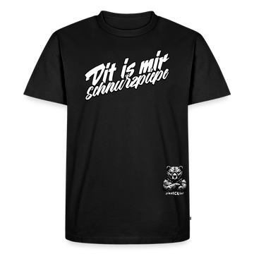 DIT IS MIR SCHNURZPIEPE-Männer Premium BIO T-Shirt - Schwarz