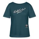 KIEKSTN SO? Rundhals Frauen Bio-T-Shirt - Dunkles Petrol