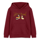 LATSCH UND BOMMEL - Kinder Bio-Hoodie - Burgunderrot