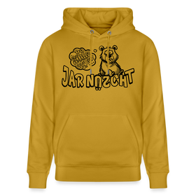 DU SCHNALLST JAR NÜSCHT-Unisex Bio-Hoodie - Ocker