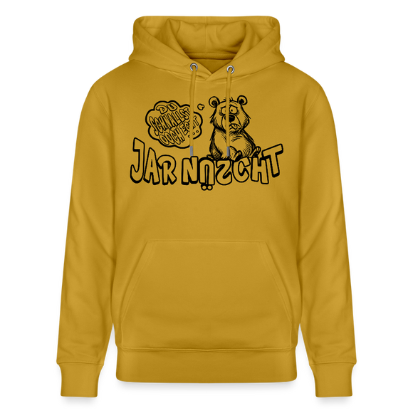 DU SCHNALLST JAR NÜSCHT-Unisex Bio-Hoodie - Ocker