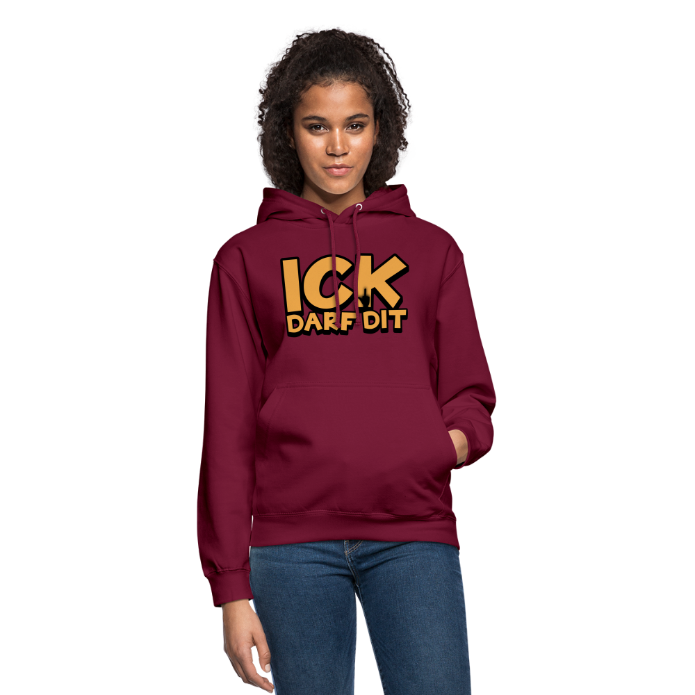 ICK DARF DIT - Hoodie - Bordeaux