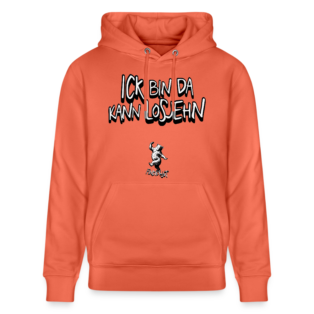 ICK BIN DA-Unisex Bio-Hoodie - Hellrot