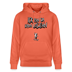 ICK BIN DA-Unisex Bio-Hoodie - Hellrot