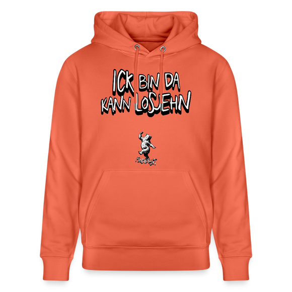 ICK BIN DA-Unisex Bio-Hoodie - Hellrot