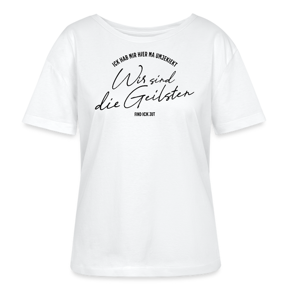 WIR SIND DIE GEILSTEN-Berliner26-Rundhals Frauen Bio-T-Shirt - Weiß