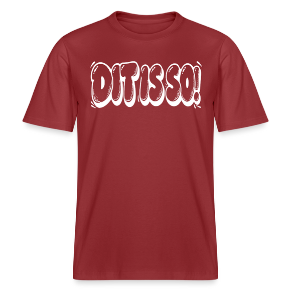 Berlin Shirt-DIT IS SO!-RELAXED FIT Unisex Organic T-Shirt - Erdrot