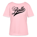 ICK FREU MA WIE BOLLE-Rundhals Frauen Bio-T-Shirt II - Hellrosa