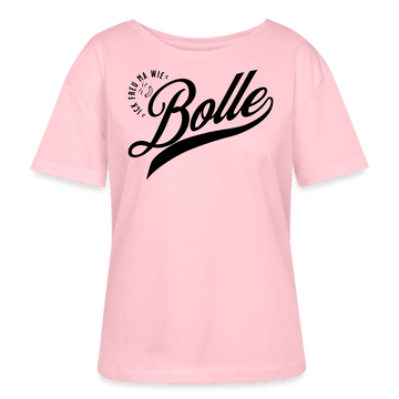 ICK FREU MA WIE BOLLE-Rundhals Frauen Bio-T-Shirt II - Hellrosa