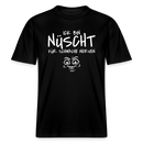 NÜSCHT FÜR SCHWACHE NERVEN-RELAXED FIT Unisex Organic T-Shirt mit Berliner Schnauze - Schwarz