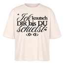 ICK KNUTSCH DIR - Frauen Boxy Bio-T-Shirt - Naturweiß