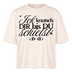 ICK KNUTSCH DIR - Frauen Boxy Bio-T-Shirt - Naturweiß