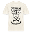 Berlin Shirt mit Illustration-NÜSCHT DARF ICK-RELAXED FIT Unisex Organic T-Shirt - Naturweiß 