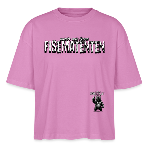 FISEMATENTEN-Frauen Boxy Bio-T-Shirt - Pink