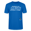 Berliner Spruch-EINFACH AUS DAFFKE-Unisex BIO T-Shirt - Pfauenblau