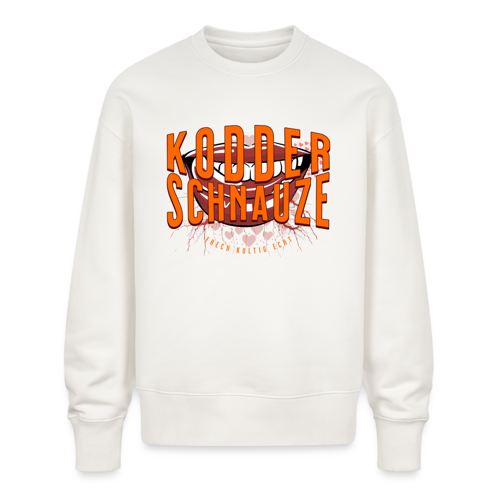 KODDERSCHNAUZE - Unisex Oversize Bio Pullover - OFF WHITE