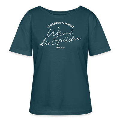 WIR SIND DIE GEILSTEN-Berlin2026-Rundhals Frauen Bio-T-Shirt - Dunkles Petrol
