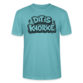 DIT IS KNORKE-Unisex T-Shirt Bio mit Berliner Spruch - Pastelltürkis