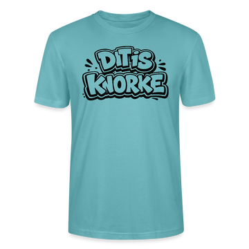 DIT IS KNORKE-Unisex T-Shirt Bio mit Berliner Spruch - Pastelltürkis