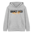 NETT KANN ICK OOCH - Kinder Bio-Hoodie - Grau meliert