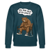 Berliner Bär und Spruch-JEH MIR NICH UFFN SENKEL-Unisex Bio-Sweatshirt - Dunkles Petrol