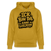 BIN DA, KANN LOSJEHN-Unisex Bio-Hoodie II-Berliner Spruch - Ocker