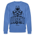 NÜSCHT MUSS ICK 2025-Unisex Bio-Sweatshirt mit Berliner Schnauze - Blau