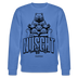 NÜSCHT MUSS ICK 2025-Unisex Bio-Sweatshirt mit Berliner Schnauze - Blau
