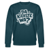 DA KIEKSTE WA?-Unisex Bio-Sweatshirt mit Berliner Schnauze - Dunkles Petrol