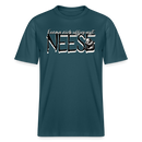 NEESE-Relaxed Fit Unisex Bio-T-Shirt - Dunkles Petrol