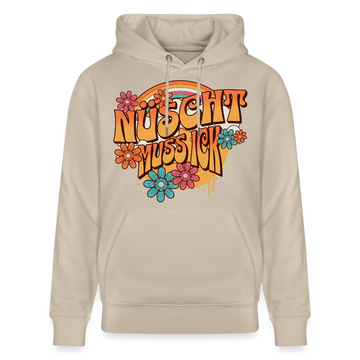 BERLINER RETRO-NÜSCHT MUSS ICK-Unisex Bio-Hoodie - Beige