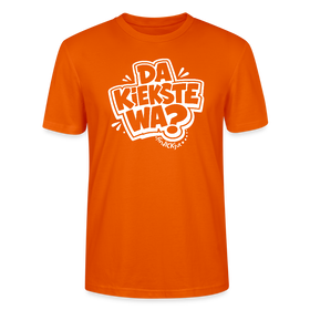 Berlin Shirt mit Spruch- DA KIEKSTE WA?-Unisex T-Shirt Bio - Tieforange