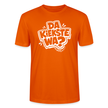 Berlin Shirt mit Spruch- DA KIEKSTE WA?-Unisex T-Shirt Bio - Tieforange