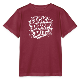 ICK DARF DIT-Kinder T-Shirt für Berliner Gören - Burgunderrot