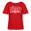 NÜSCHT MUSS ICK 25-Rundhals Frauen Bio-T-Shirt - Rot