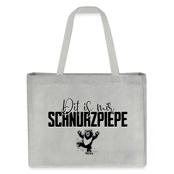SCHNURZPIEPE - Einkaufstasche - Grau meliert